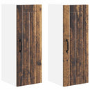 vidaXL Fali Szekrény LUCCA 2 pcs Antik Fa 30 x 31 x 80 cm Szerelt Fa
