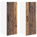 vidaXL Fali Szekrény LUCCA 2 pcs Antik Fa 30 x 31 x 80 cm Szerelt Fa
