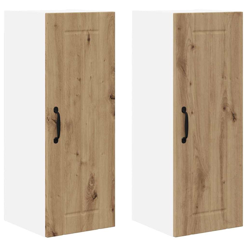 vidaXL Konyhaszekrény 2 pcs Artisan tölgy 30 x 31 x 80 cm Faanyag