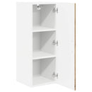 vidaXL Fali Szekrény LUCCA 2 pcs Kézműves Tölgy 30 x 31 x 80 cm