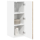 vidaXL Fali Szekrény LUCCA 2 pcs Kézműves Tölgy 30 x 31 x 80 cm