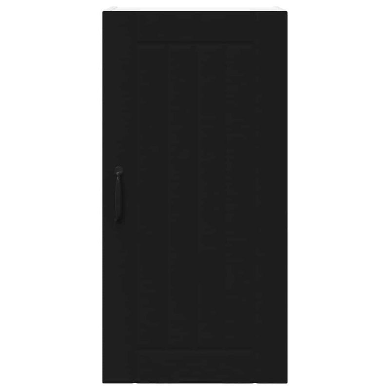 vidaXL Konyhaszekrény polcokkal Fekete 40 x 31 x 80 cm Faanyag