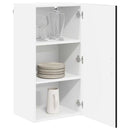 vidaXL Fali Szekrény LUCCA Fekete 40 x 31 x 80 cm Szerelt Fa