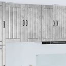 vidaXL Fali Szekrény LUCCA Betonszürke 40 x 31 x 80 cm Szerelt Fa