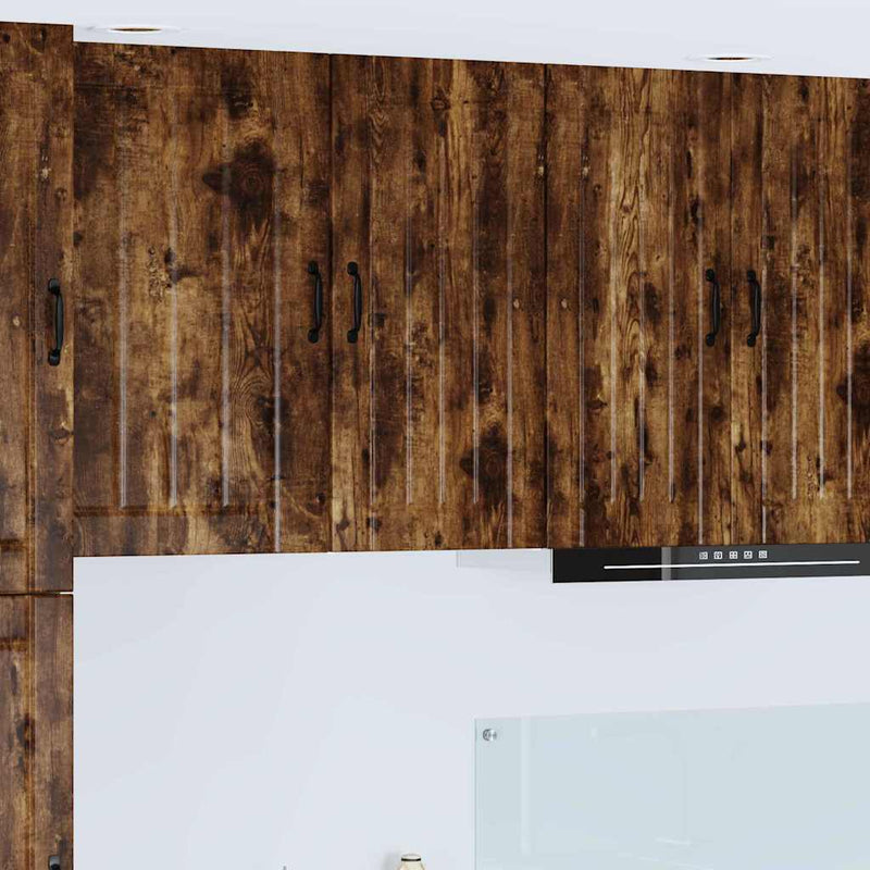 vidaXL Konyhaszekrény polcokkal Füstölt tölgy 40 x 31 x 80 cm Faanyag