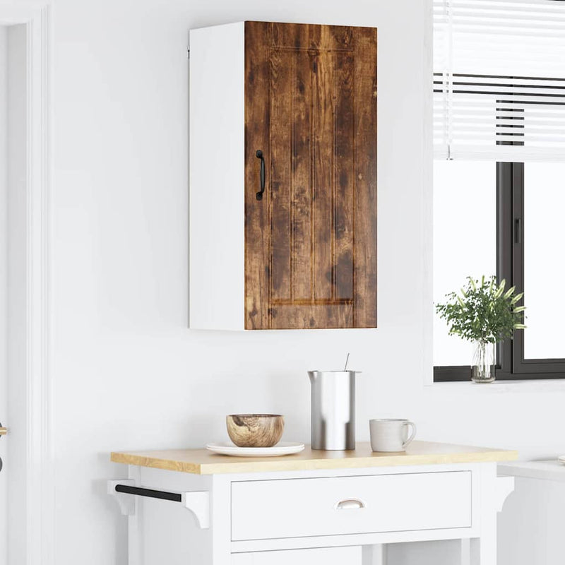 vidaXL Konyhaszekrény polcokkal Füstölt tölgy 40 x 31 x 80 cm Faanyag