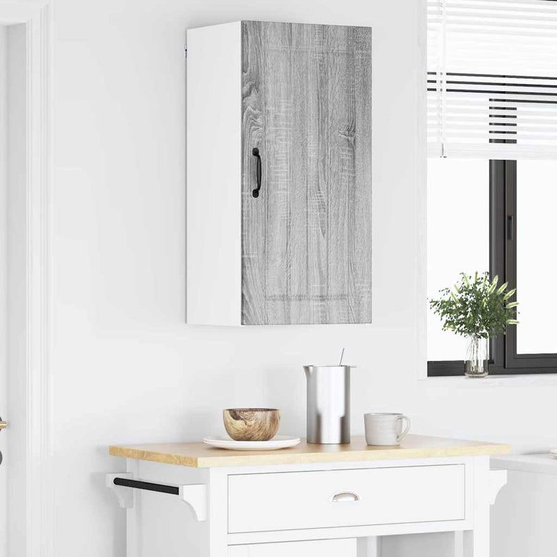 vidaXL Konyhaszekrény polcokkal Szürke Sonoma 40 x 31 x 80 cm Faanyag