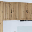 vidaXL Fali Szekrény LUCCA Kézműves Tölgy 40 x 31 x 80 cm Szerelt Fa