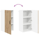 vidaXL Konyhaszekrény polcokkal Artisan tölgy 40 x 31 x 80 cm Faanyag