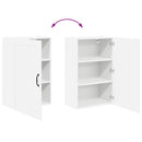 vidaXL Konyhaszekrény polcokkal Fehér 50 x 31 x 80 cm Faanyag