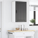 vidaXL Fali Szekrény LUCCA Fekete 50 x 31 x 80 cm Szerelt Fa