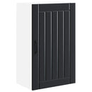 vidaXL Fali Szekrény LUCCA Fekete 50 x 31 x 80 cm Szerelt Fa