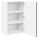 vidaXL Konyhaszekrény polcokkal Fekete 50 x 31 x 80 cm Faanyag