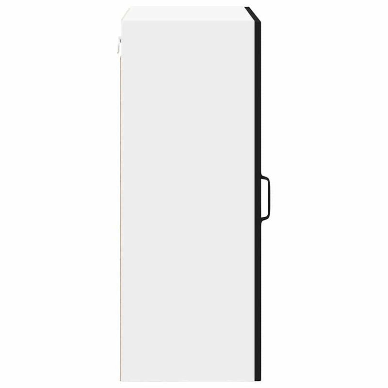 vidaXL Konyhaszekrény polcokkal Fekete 50 x 31 x 80 cm Faanyag