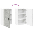 vidaXL Konyhaszekrény polcokkal Beton Szürke 50 x 31 x 80 cm Faanyag