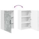 vidaXL Fali Szekrény LUCCA Betonszürke 50 x 31 x 80 cm Szerelt Fa