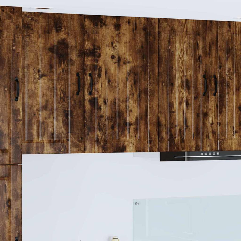 vidaXL Konyhaszekrény polcokkal Füstölt tölgy 50 x 31 x 80 cm Faanyag