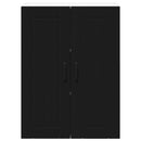 vidaXL Konyhaszekrény polcokkal Fekete 60 x 31 x 80 cm Faanyag