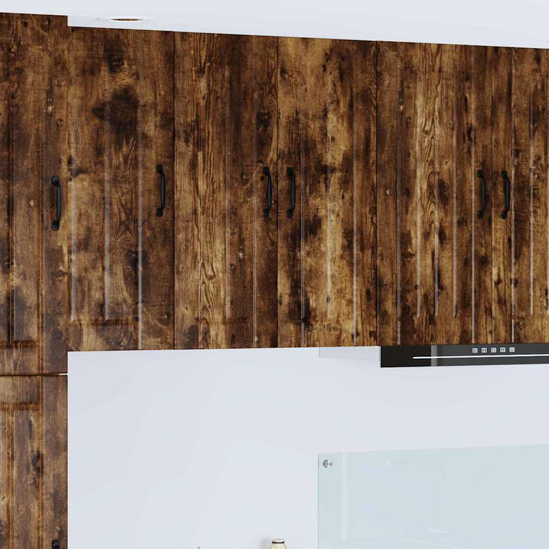 vidaXL Konyhaszekrény polcokkal Füstölt tölgy 60 x 31 x 80 cm Faanyag