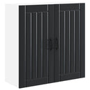 vidaXL Fali Szekrény LUCCA Fekete 80 x 31 x 80 cm Szerelt Fa