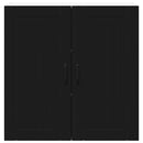 vidaXL Konyhaszekrény polcokkal Fekete 80 x 31 x 80 cm Faanyag