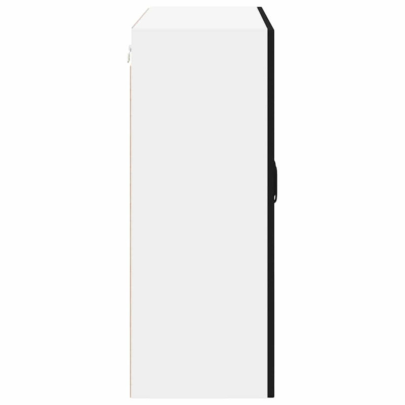 vidaXL Konyhaszekrény polcokkal Fekete 80 x 31 x 80 cm Faanyag