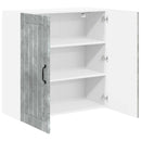 vidaXL Fali Szekrény LUCCA Betonszürke 80 x 31 x 80 cm Szerelt Fa