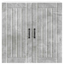 vidaXL Fali Szekrény LUCCA Betonszürke 80 x 31 x 80 cm Szerelt Fa
