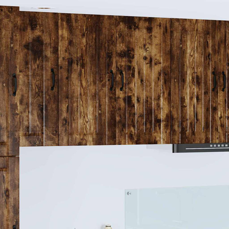 vidaXL Konyhaszekrény polcokkal Füstölt tölgy 80 x 31 x 80 cm Faanyag