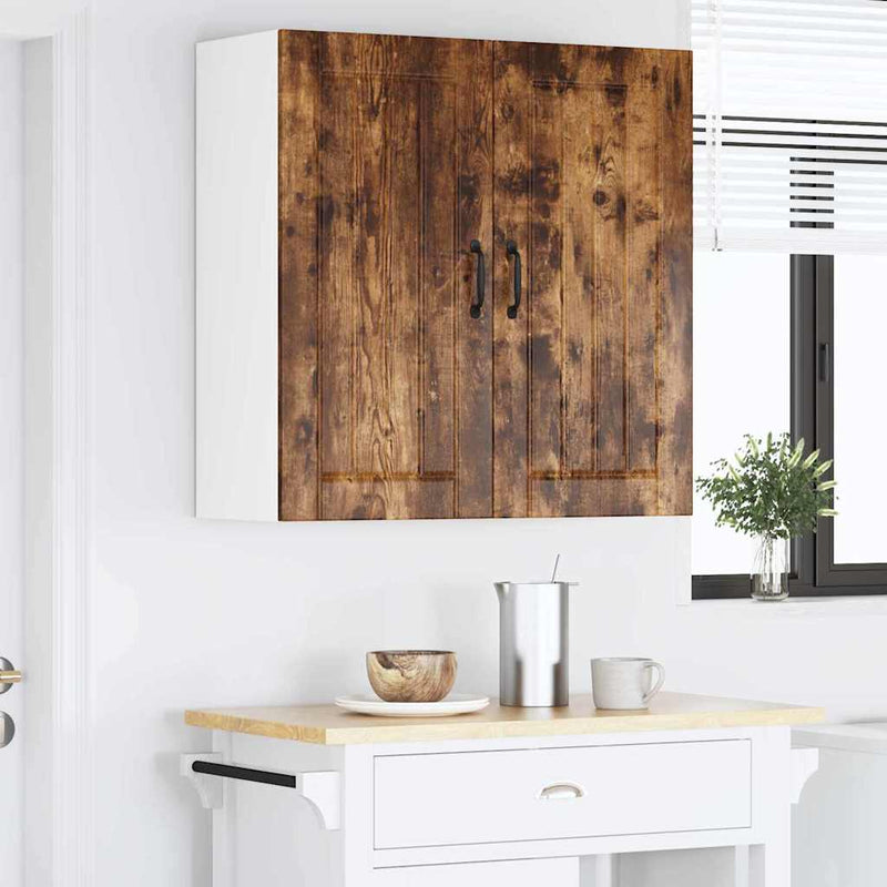 vidaXL Konyhaszekrény polcokkal Füstölt tölgy 80 x 31 x 80 cm Faanyag