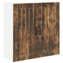 vidaXL Fali Szekrény LUCCA Füstös Tölgy 80 x 31 x 80 cm Szerelt Fa