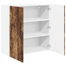 vidaXL Konyhaszekrény polcokkal Füstölt tölgy 80 x 31 x 80 cm Faanyag