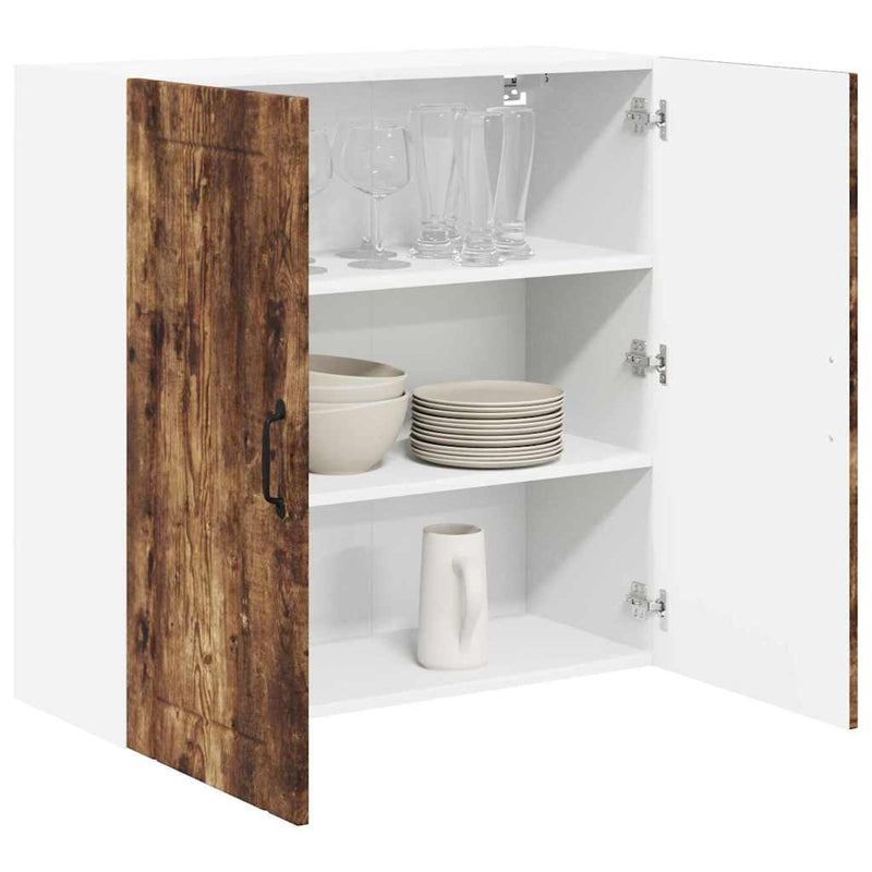 vidaXL Konyhaszekrény polcokkal Füstölt tölgy 80 x 31 x 80 cm Faanyag