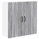 vidaXL Fali Szekrény LUCCA Szürke Sonoma 80 x 31 x 80 cm Szerelt Fa