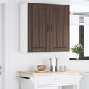 vidaXL Fali Szekrény LUCCA Barna Tölgy 80 x 31 x 80 cm Szerelt Fa