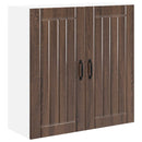 vidaXL Fali Szekrény LUCCA Barna Tölgy 80 x 31 x 80 cm Szerelt Fa