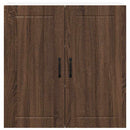 vidaXL Konyhaszekrény polcokkal Barna Tölgy 80 x 31 x 80 cm Faanyag