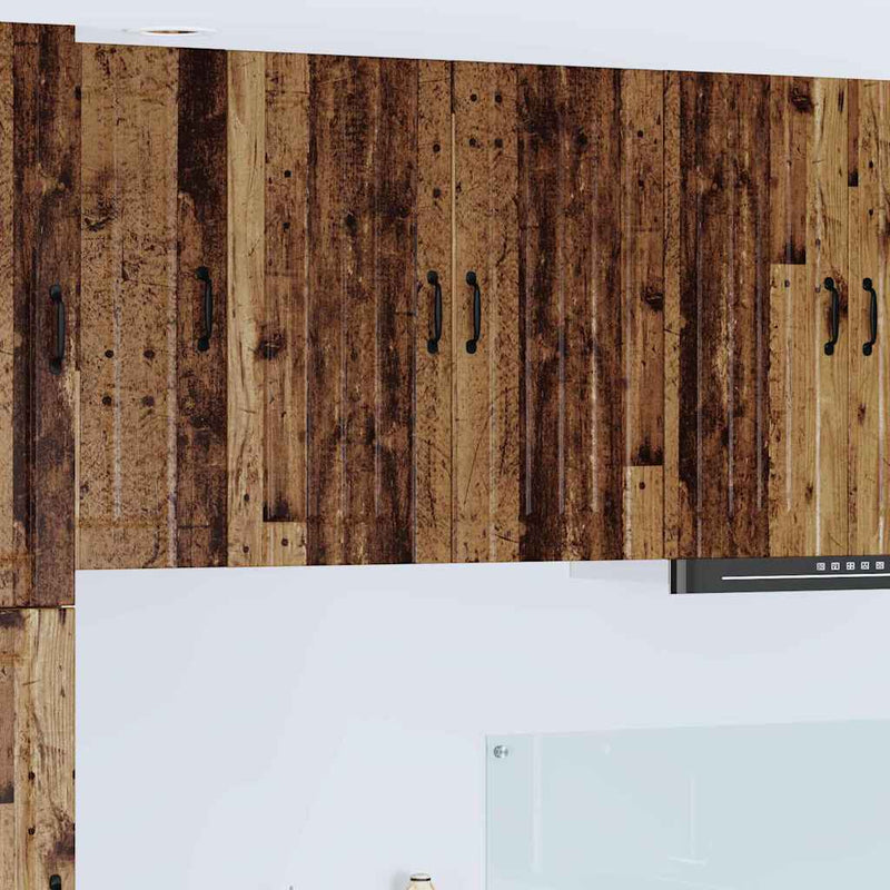 vidaXL Konyhaszekrény polcokkal Öreg fa 80 x 31 x 80 cm Faanyag