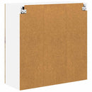 vidaXL Fali Szekrény LUCCA Antik Fa 80 x 31 x 80 cm Szerelt Fa