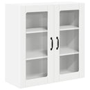 vidaXL Fali üveges szekrény LUCCA Fehér 80 x 31 x 80 cm Szerelt Fa