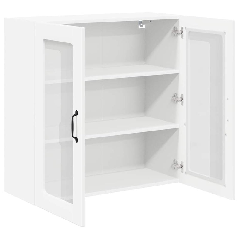 vidaXL Konyhaszekrény polcokkal Fehér 80 x 31 x 80 cm Faanyag