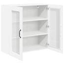 vidaXL Fali üveges szekrény LUCCA Fehér 80 x 31 x 80 cm Szerelt Fa