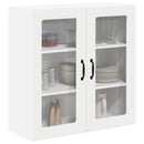vidaXL Fali üveges szekrény LUCCA Fehér 80 x 31 x 80 cm Szerelt Fa