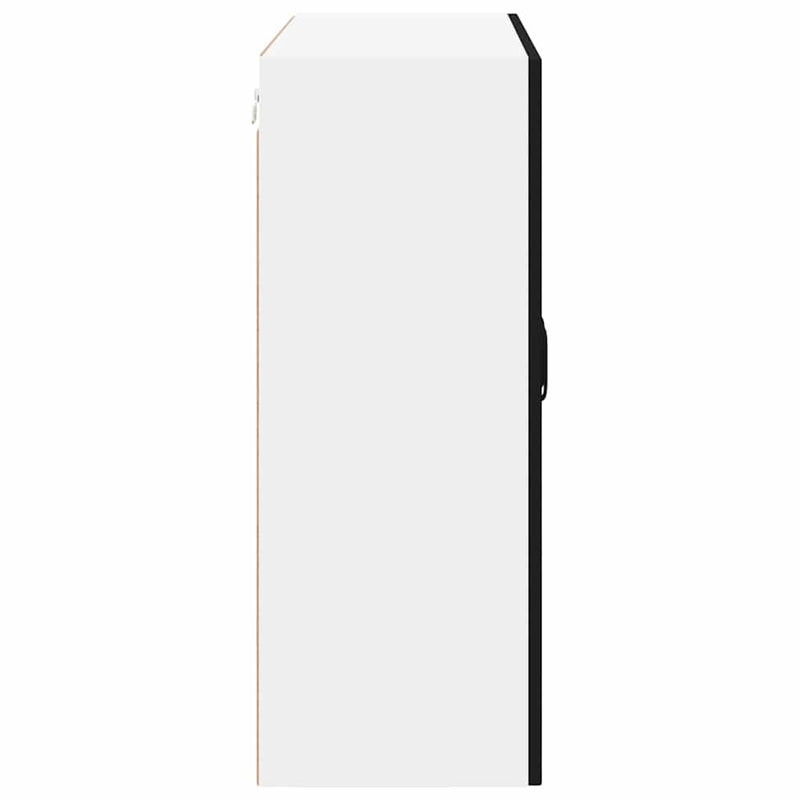 vidaXL Konyhaszekrény polcokkal Fekete 80 x 31 x 80 cm Faanyag