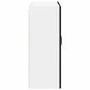 vidaXL Fali üveges szekrény LUCCA Fekete 80 x 31 x 80 cm Szerelt Fa