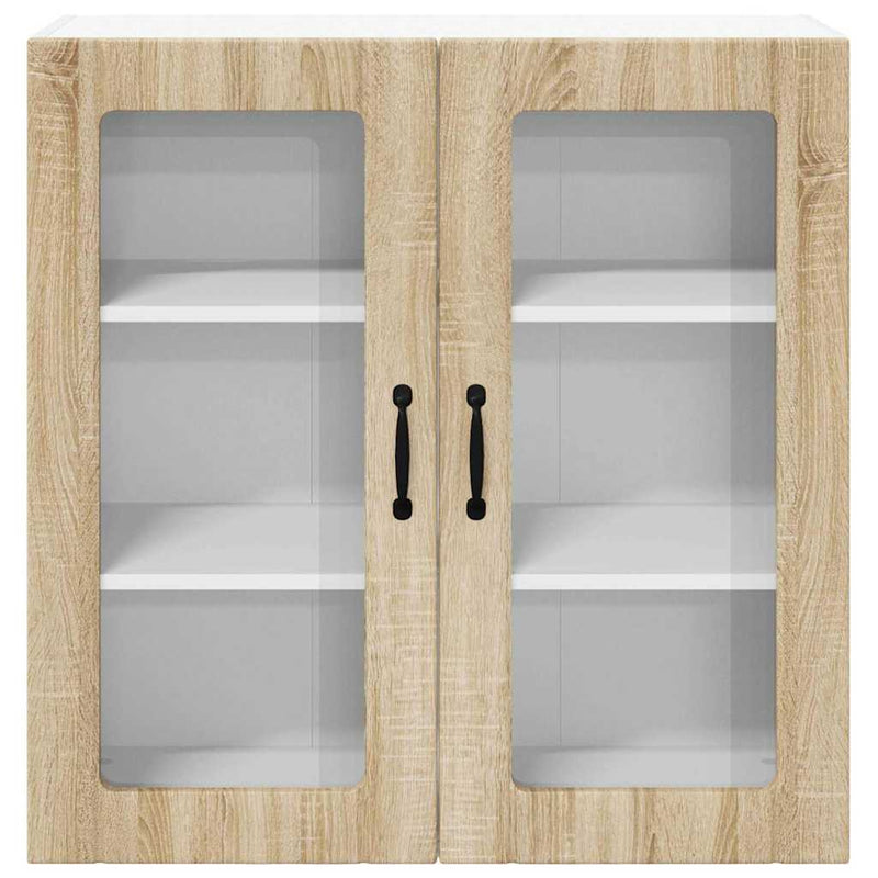 vidaXL Konyhaszekrény polcokkal Sonoma tölgy 80 x 31 x 80 cm Faanyag