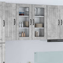 vidaXL Fali üveges szekrény LUCCA Betonszürke 80 x 31 x 80 cm