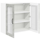 vidaXL Konyhaszekrény polcokkal Beton Szürke 80 x 31 x 80 cm Faanyag