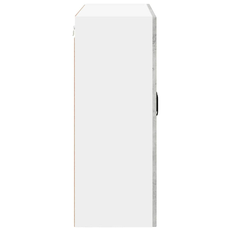 vidaXL Konyhaszekrény polcokkal Beton Szürke 80 x 31 x 80 cm Faanyag