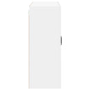 vidaXL Fali üveges szekrény LUCCA Magasfényű Fehér 80 x 31 x 80 cm